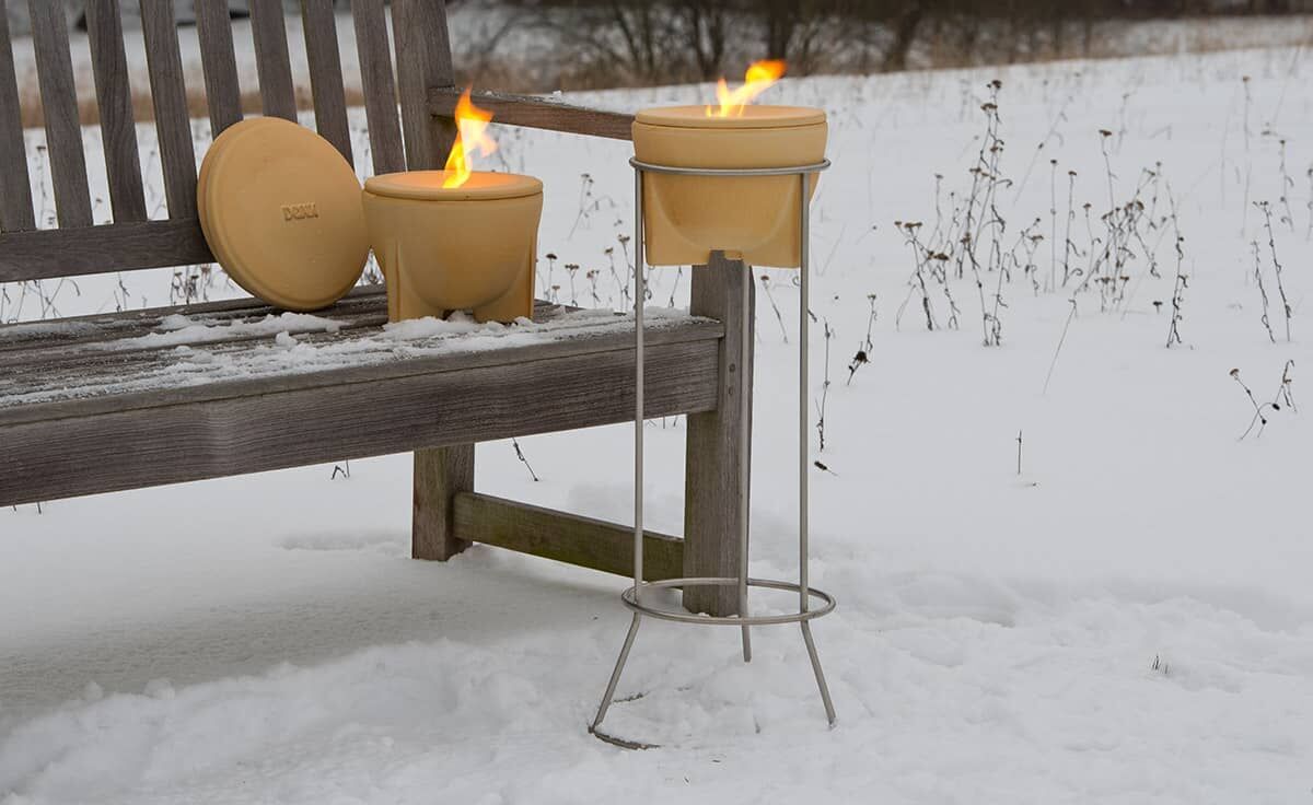 Ständer Edelstahl für alle Schmelzfeuer Outdoor - SFD-STE von DENK Keramik