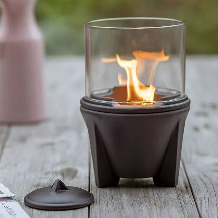 DENK Keramik Schmelzfeuer Outdoor CeraLava mit Lichtglas-Aufsatz ~ SFC+LGA von DENK Keramik