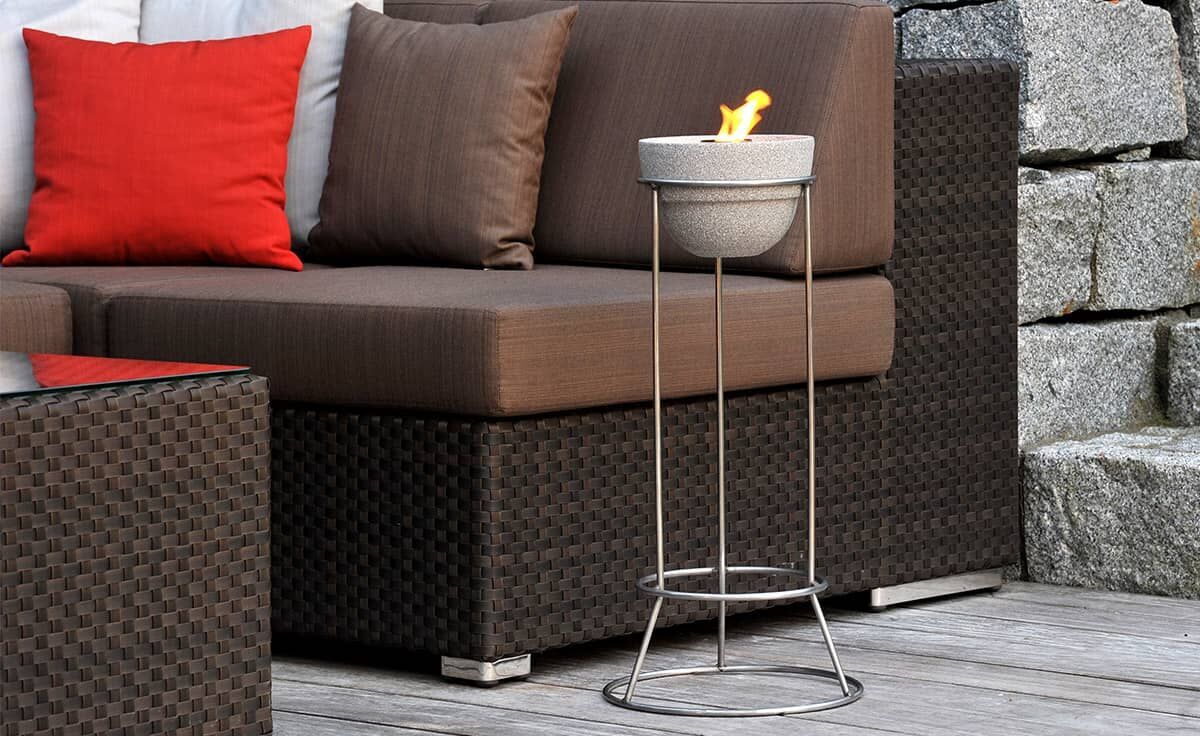 Ständer Edelstahl für alle Schmelzfeuer Outdoor - SFD-STE von DENK Keramik