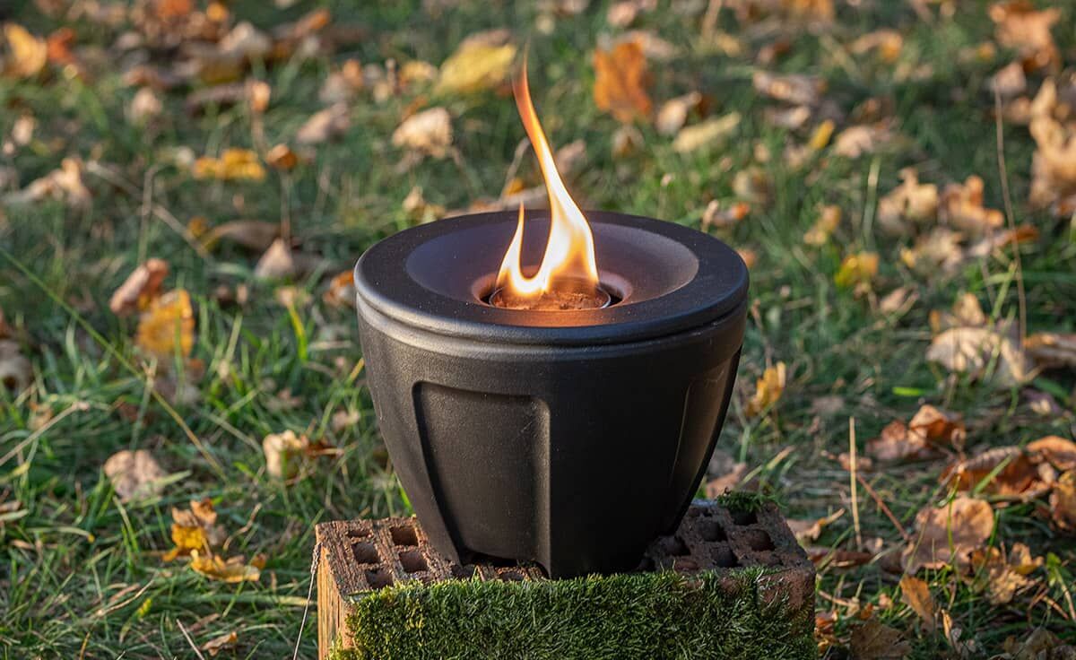 Winterhaube und Schutzhaube für das Schmelzfeuer® Camping CeraLava® ~ CSF-WH von DENK Keramik