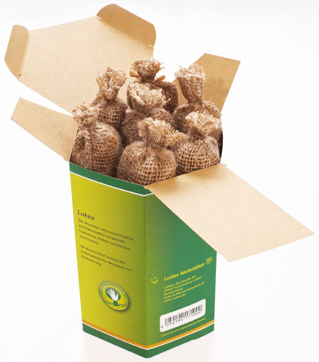 8x Lukeo Feueranzünder - Umweltfreundlich und sauber - mit extra langer Brenndauer (112 Anzünder) von Lukeo