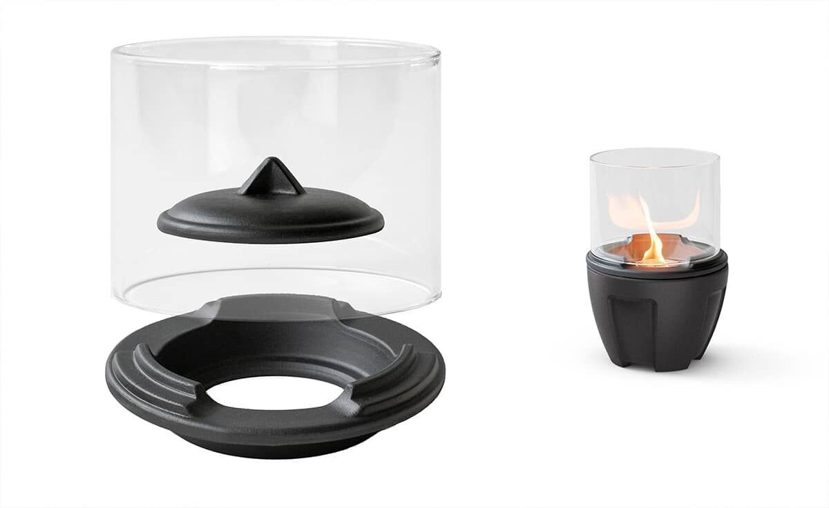 DENK Keramik Lichtglas-Aufsatz für Schmelzfeuer® Camping CeraLava® ~ CSF-LGA von DENK Keramik