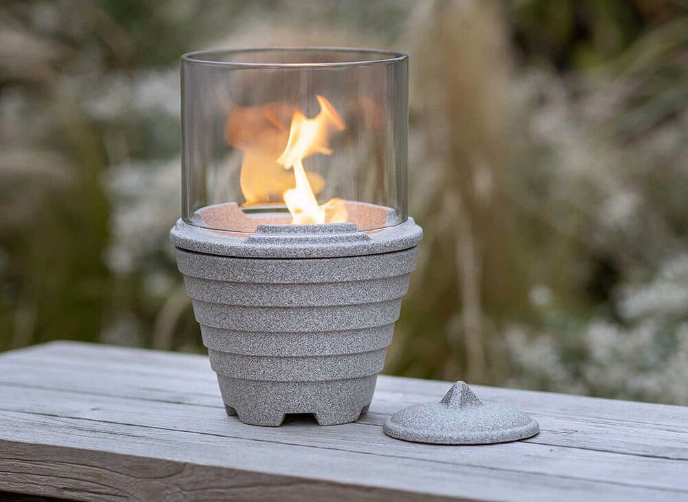 DENK Keramik Schmelzfeuer Outdoor Granicium mit Lichtglas-Aufsatz ~ SFG+LGA von DENK Keramik