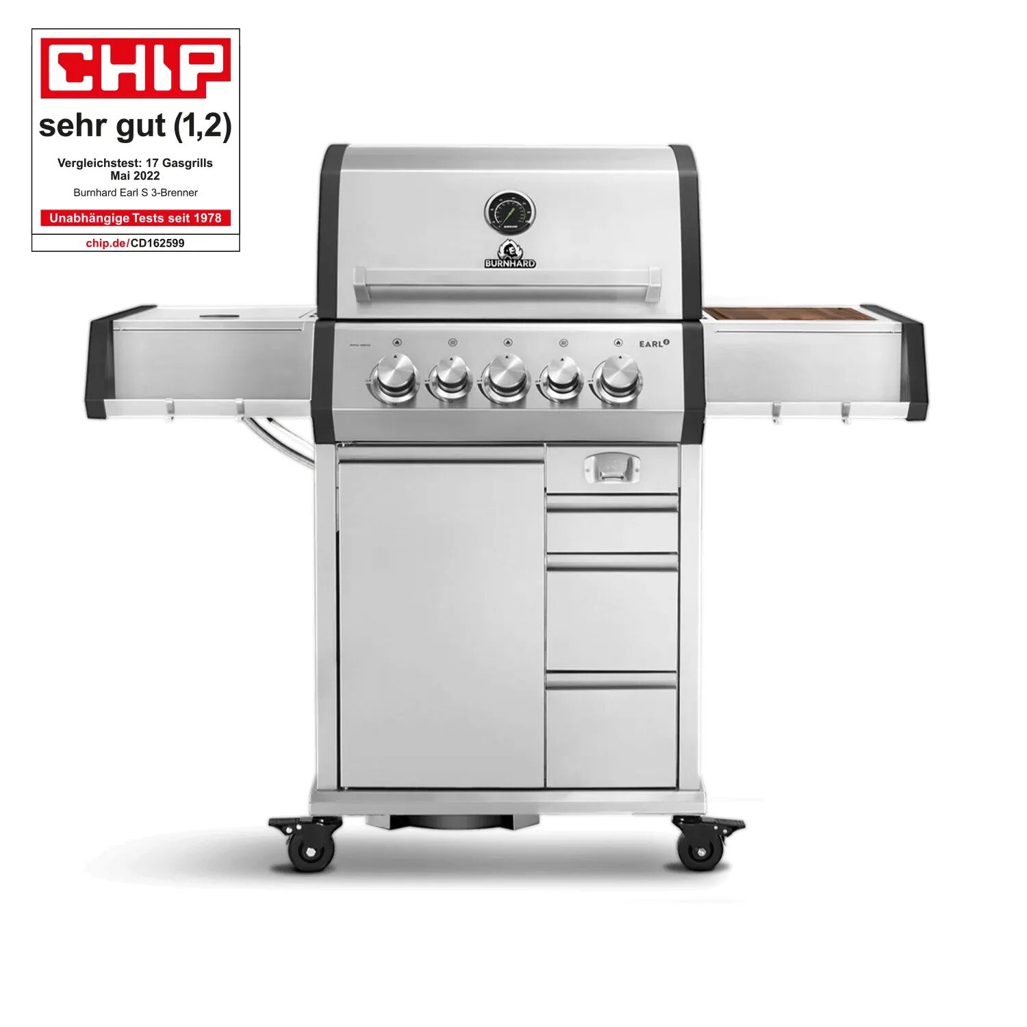 EARL Premium-Gasgrill 3-Brenner
